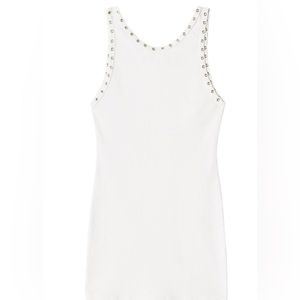 NWT RE/DONE Eyelet Embellished Ribbed Dress - SMALL